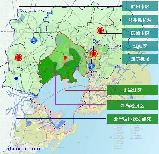 青岛市红岛经济区规划出炉 构建生态廊道(组图)